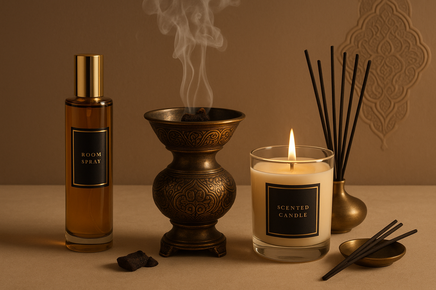 Home Fragrances Room Spray, Bokhoor, Candle, incense